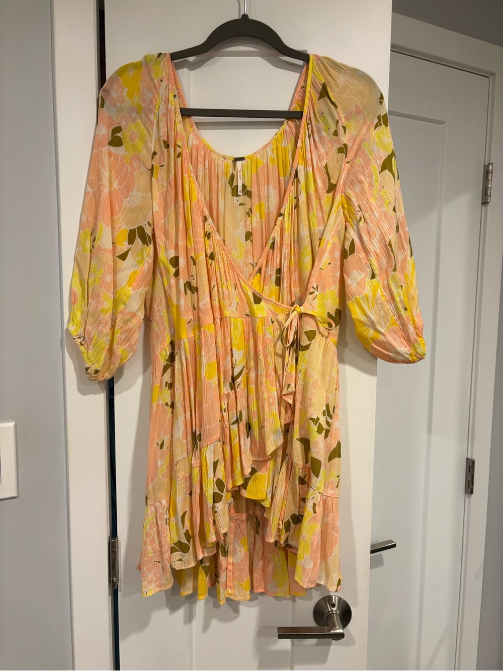 Free people floral wrap tunic